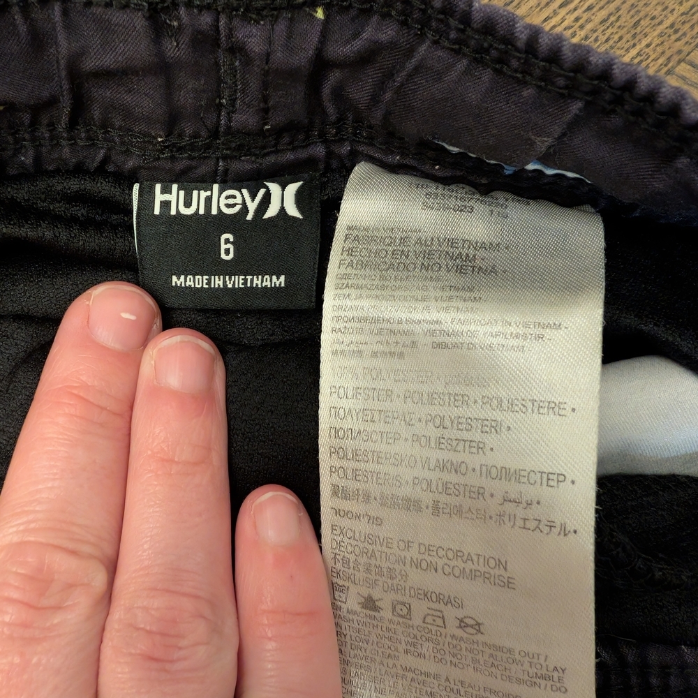 ✨5 For $50 Hurley Shark Print Swim Shorts - Picture 3 of 5